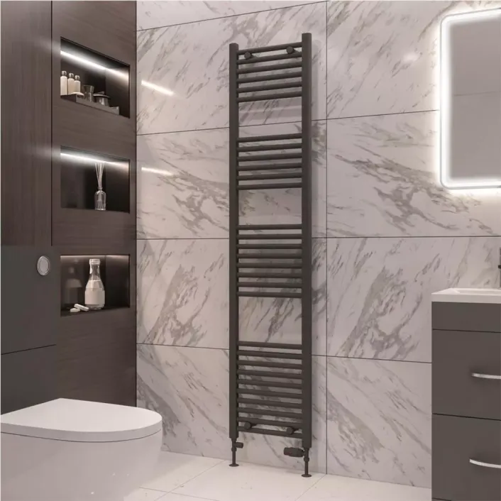 Eastbrook Wingrave 1800 x 400 Straight Multirail Matt Anthracite