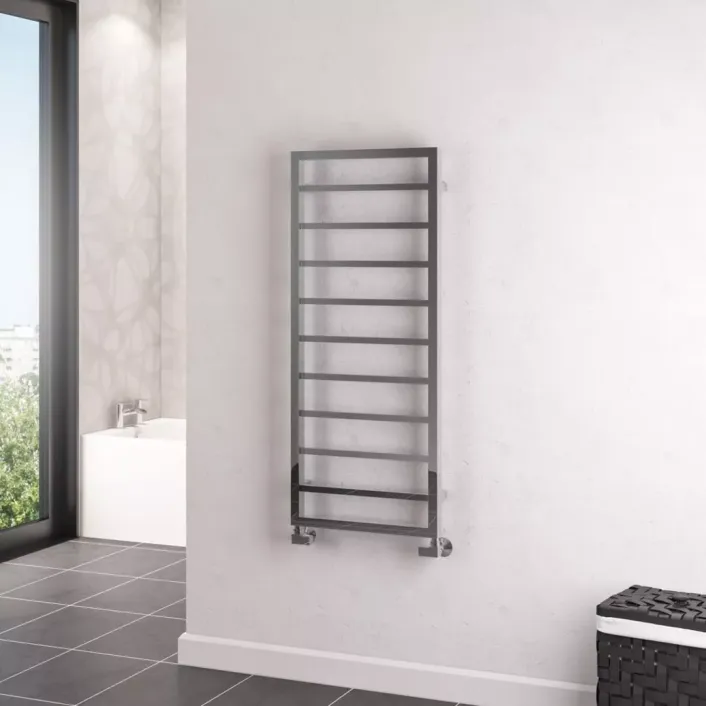 Eastbrook Ryton 1200 x 500mm. Towel Rail Chrome