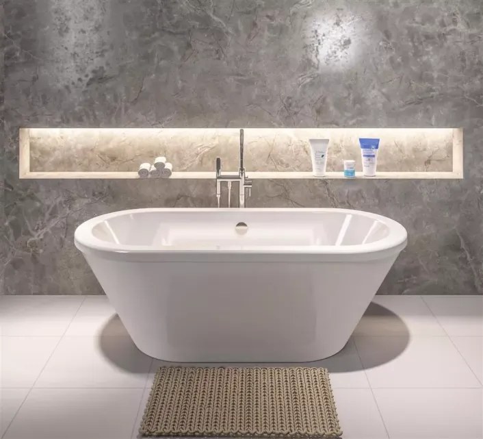 Eastbrook Humber 1800 x 800 x 440mm (410mm Depth) Freestanding Bath - White