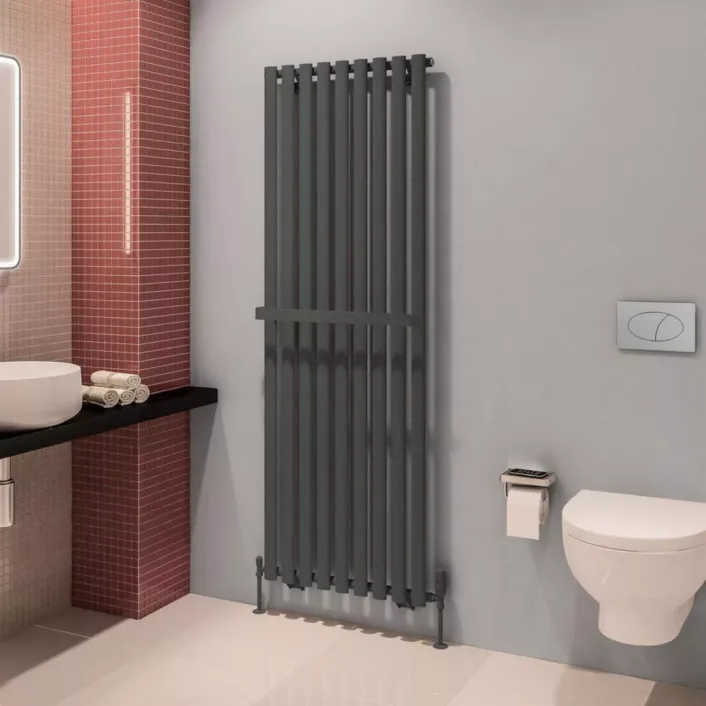 Eastbrook Tunstall V Towel Hanger 630mm Matt Anthracite