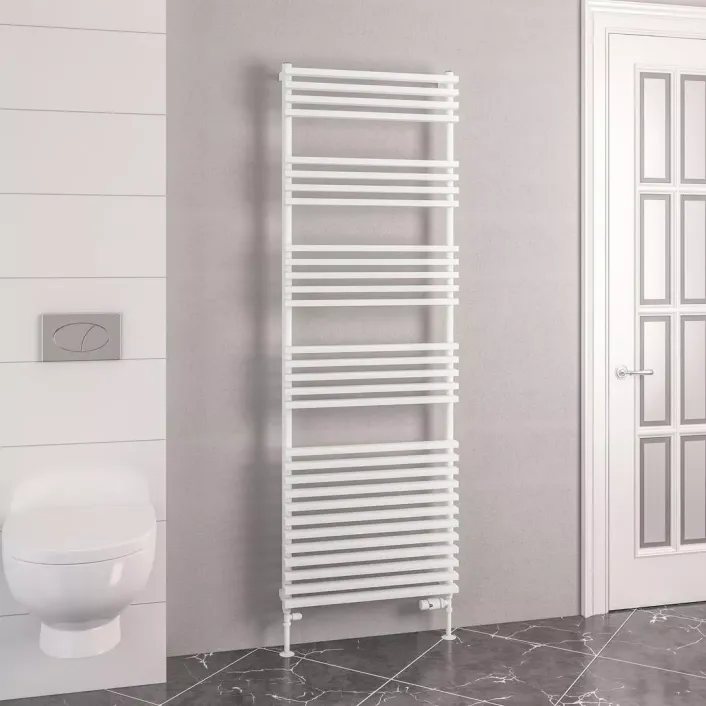Eastbrook Rowsham 1800 x 600mm Towel Rail Matt White