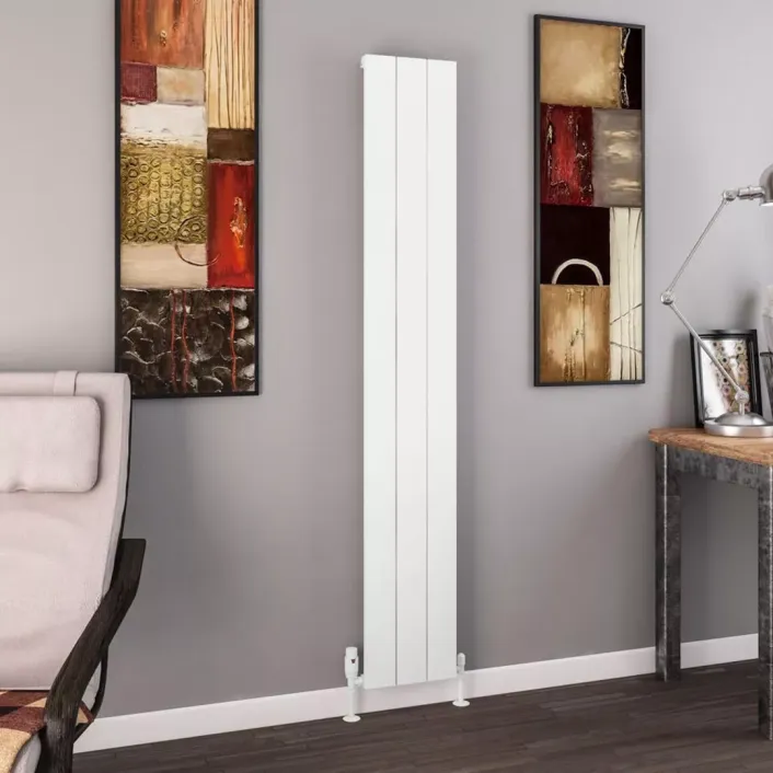 Eastbrook Charlton 1800 x 280 Aluminium Radiator Matt White