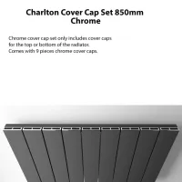 Eastbrook Charlton Cover Cap Set 850mm Chrome
