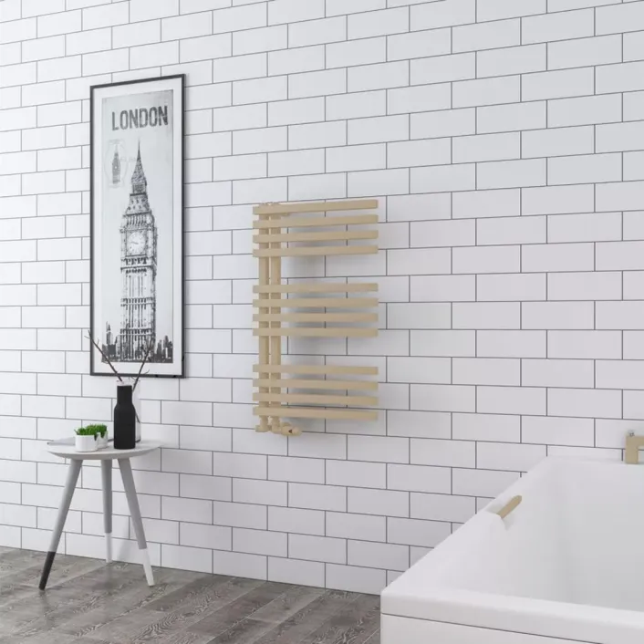 Eastbrook Reinbach 800 x 500mm Towel Rail Matt Cappuccino