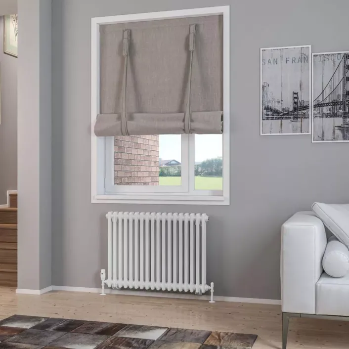 Eastbrook Rivassa 2 Column Radiator 600 x 833mm Gloss White