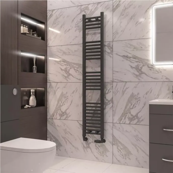Eastbrook Wingrave 1600 x 300 Straight Multirail Matt Anthracite
