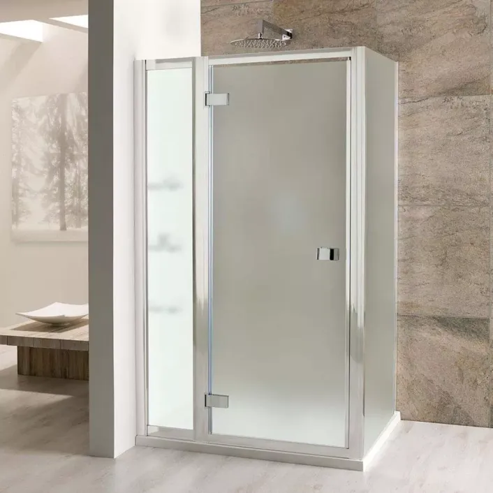 Eastbrook Volente 1850mm x 300mm Frosted Inline Shower Panel - Chrome