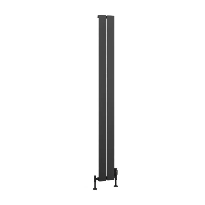 Eastbrook Malmesbury 1800 x 185 Aluminium Radiator Matt Anthracite