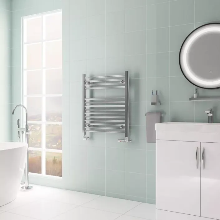 Eastbrook Biava Multirail HV Straight 688 x 600mm Chrome