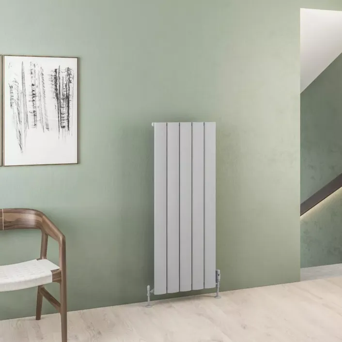 Eastbrook Malmesbury 1200 x 470 Aluminium Radiator Matt Grey