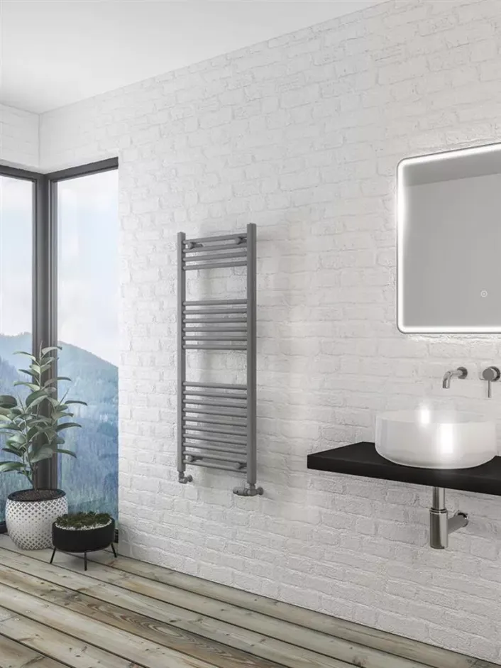 Eastbrook Wingrave 1200 x 500 Straight Multirail Matt Grey