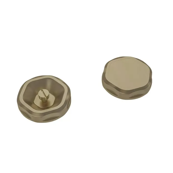 Eastbrook Bleed Valve & Blanking Plug Set Brushed Brass