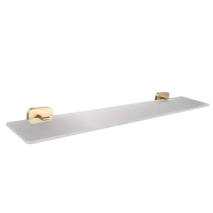 Eastbrook Asti Glass Shelf - Brushed Brass