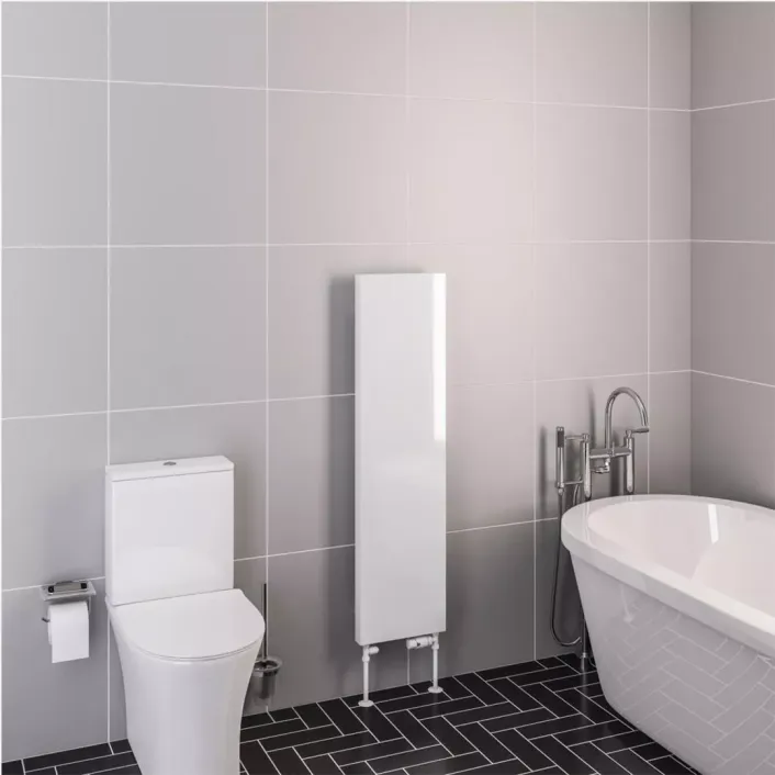 Eastbrook Wingrave 1200 x 310 Flat Panel Radiator Gloss White