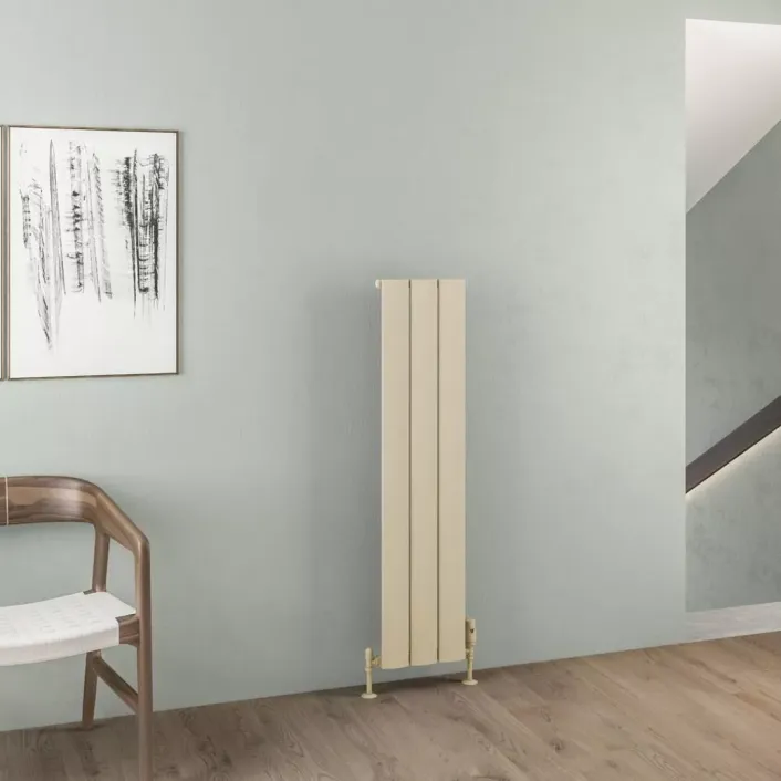 Eastbrook Malmesbury 1200 x 280 Aluminium Radiator Matt Cappuccino
