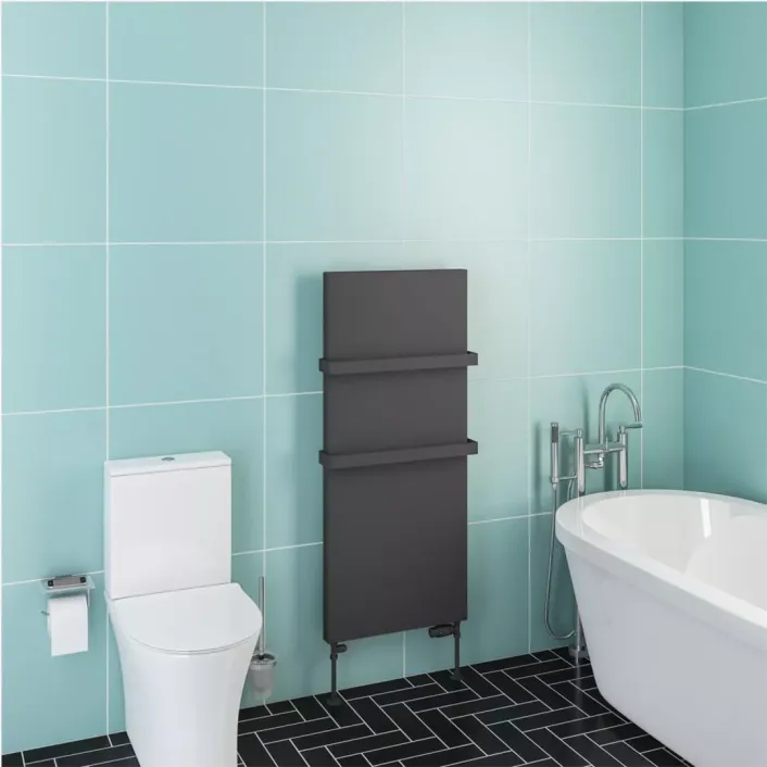 Eastbrook Wingrave 1200 x 510 Flat Panel Radiator Matt Anthracite