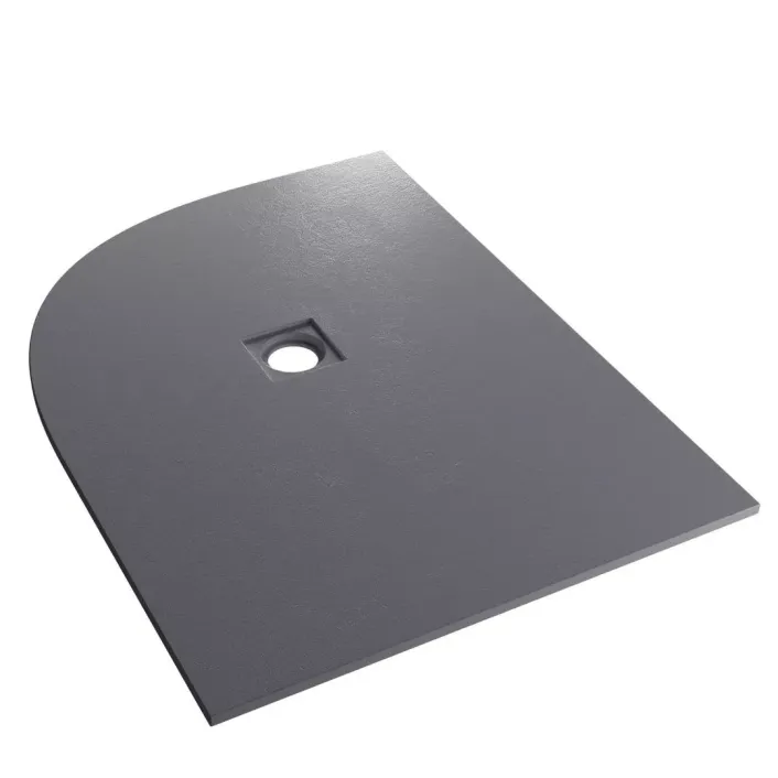 Eastbrook Crossland 1200 x 900mm Left Hand (LH) Offset Quad Shower Tray with Slate Finish - Grey