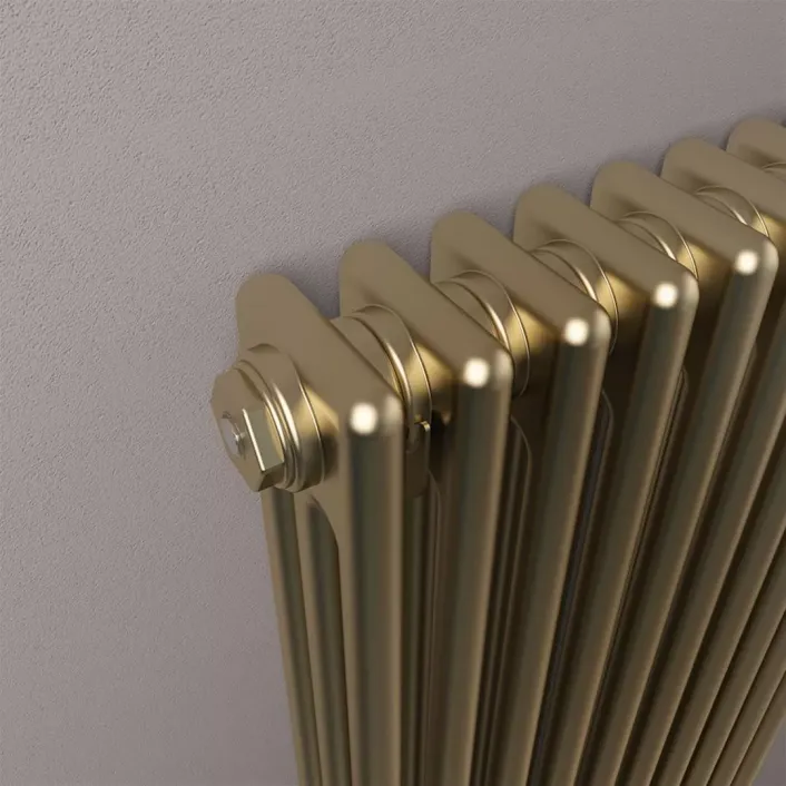 Eastbrook Rivassa 3 Column Radiator 600 x 608mm Bronze Effect