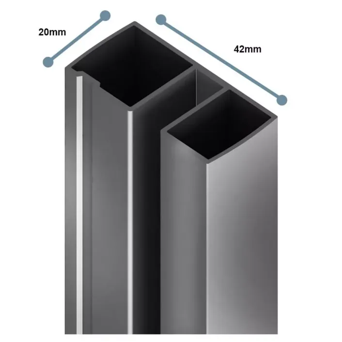 Eastbrook Vantage 2000 6mm Extension Profile - Chrome