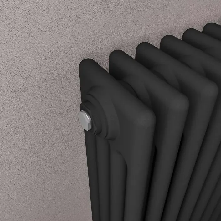Eastbrook Imperia 4 Column Radiator 600 x 830mm Matt Black