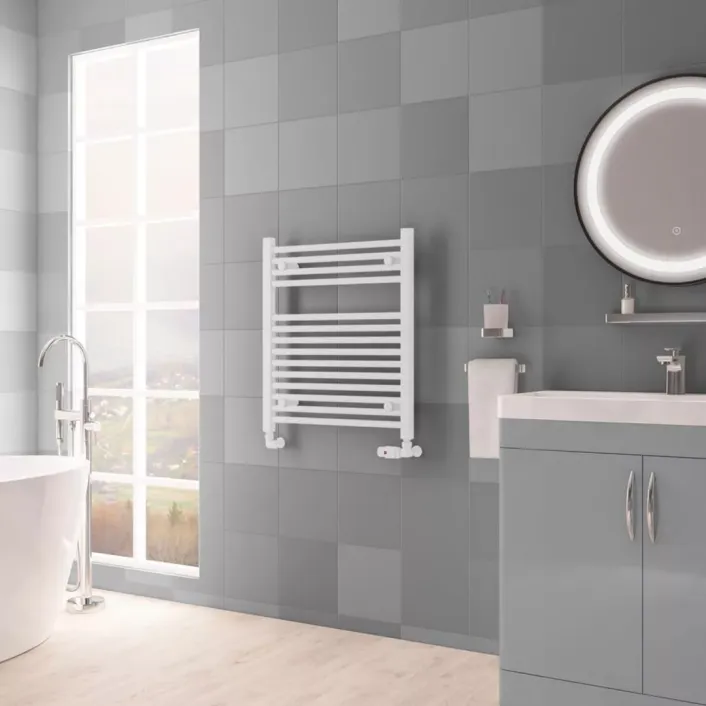 Eastbrook Biava Multirail HV Straight 688 x 600mm Matt White