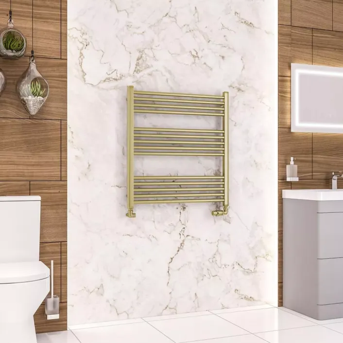 Eastbrook Wendover Straight Multirail 800 x 750 Brushed Brass
