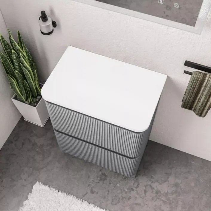 Eastbrook Belice 60cm Floorstanding Drawer Vanity Unit - Matt Grey
