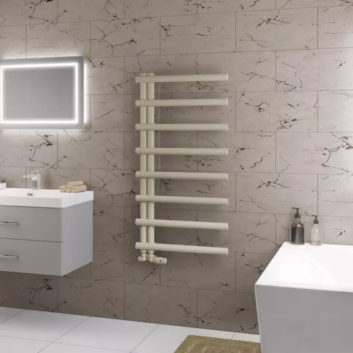 Eastbrook Marlow E-Style 1150 x 600 Towel Rail Matt Cappuccino