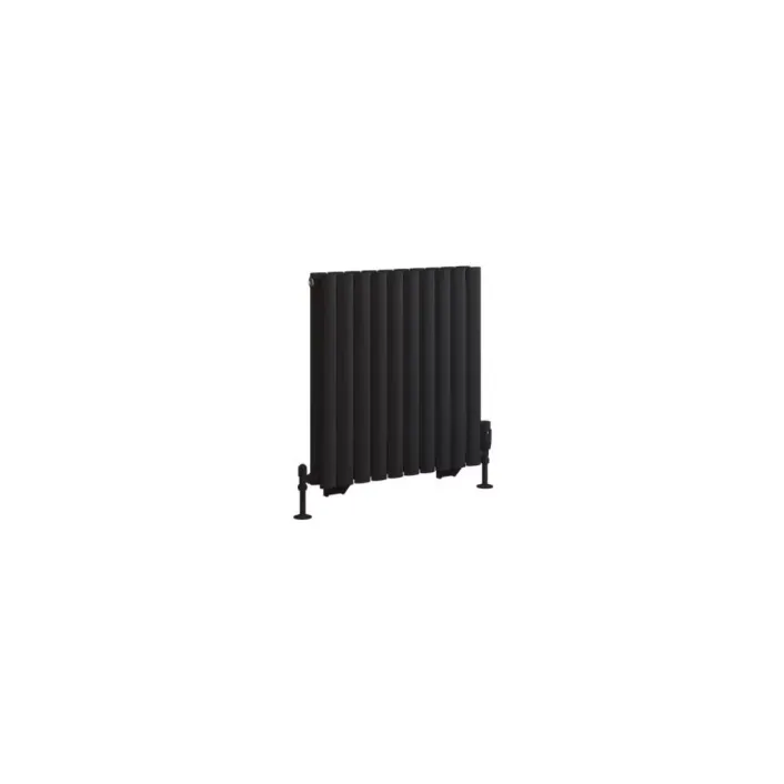 Eastbrook Tunstall Double 600 x 589 Radiator Matt Black