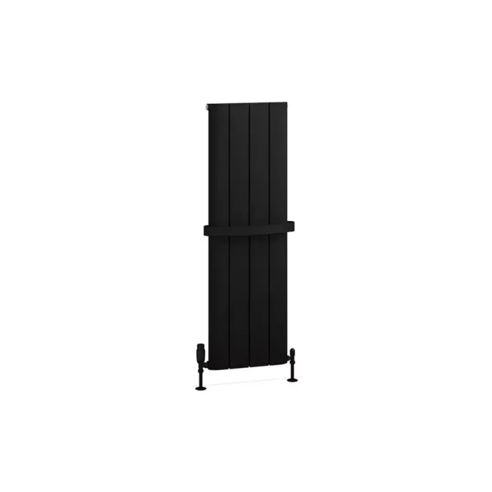 Eastbrook Withington 1200 x 375 Aluminium Radiator Matt Black