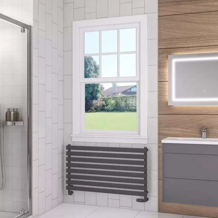 Eastbrook Tunstall 560 x 1000 Towel Rail Matt Anthracite