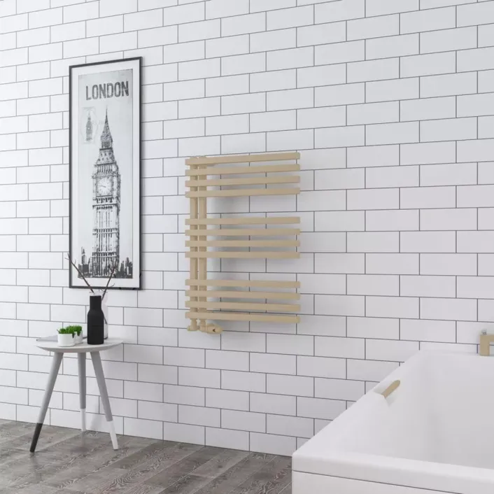Eastbrook Reinbach 800 x 600mm Towel Rail Matt Cappuccino
