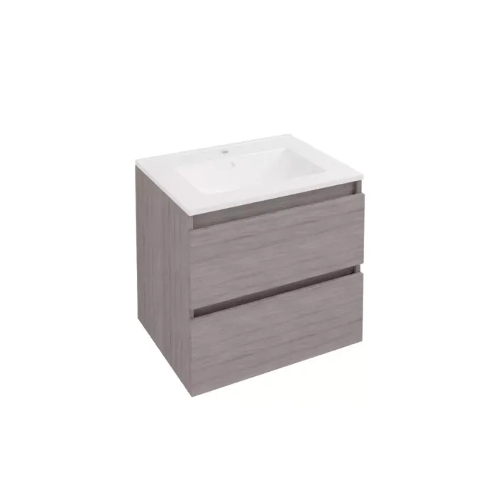 Eastbrook Olympia 60cm Wall Hung Drawer Unit Grey Oak