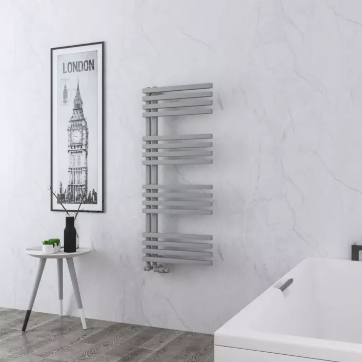 Eastbrook Reinbach 1200 x 500mm Towel Rail Matt Grey