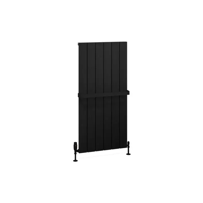Eastbrook Charlton 1200 x 565 Aluminium Radiator Matt Black