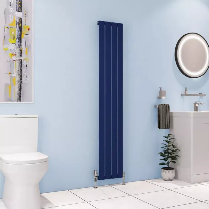 Eastbrook Deddington 1800 x 310 Radiator Matt Cobalt Blue