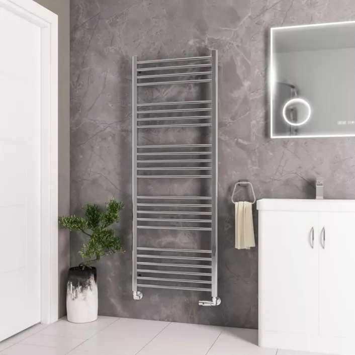 Eastbrook Wendover Straight Stainless Steel Multirail 1600 x 600 Mirror Polished