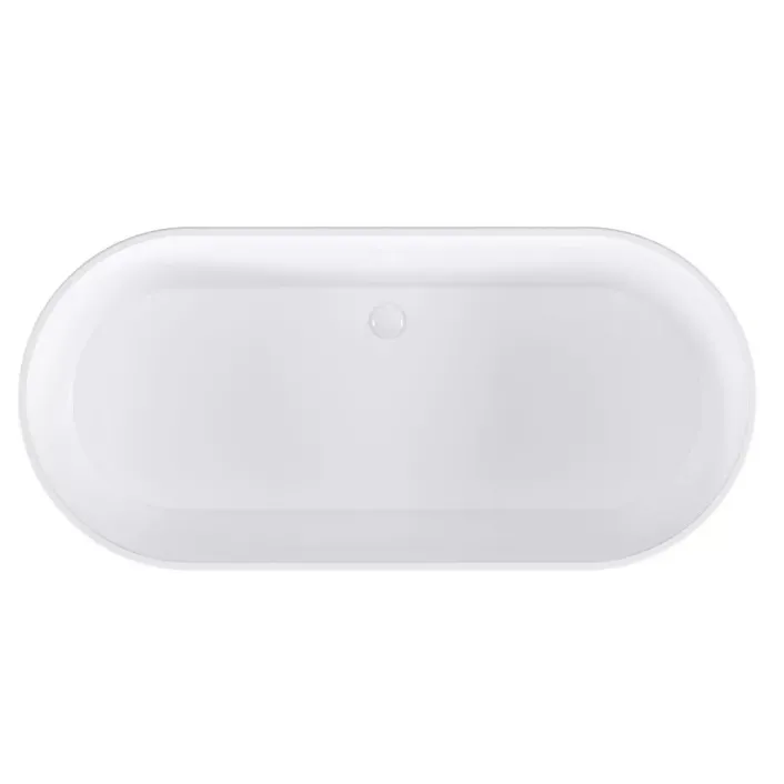 Eastbrook Putney 1590 x 740 x 460mm (355 Depth) Low Level Freestanding Bath Inc Waste - Gloss White