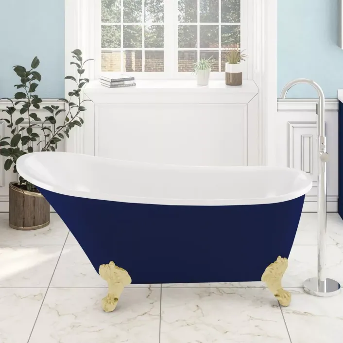 Eastbrook Richmond 1620 x 690 x 760mm (430mm Depth) Freestanding Bath - Blue