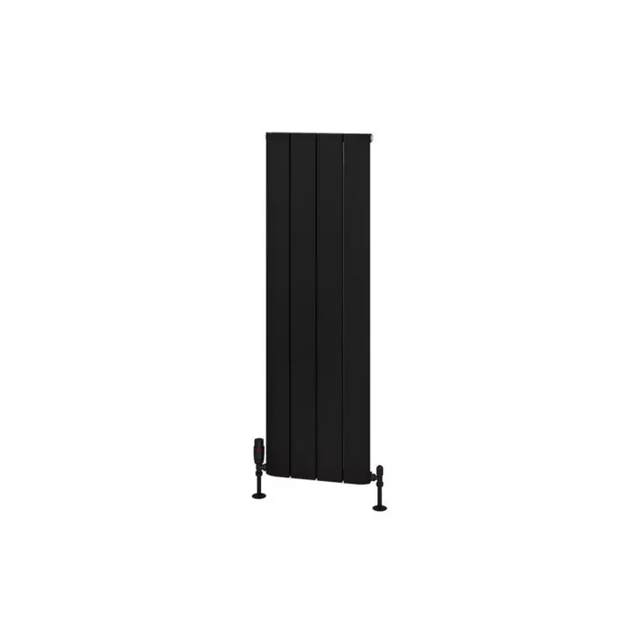 Eastbrook Withington 1200 x 375 Aluminium Radiator Matt Black