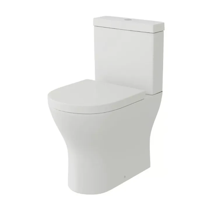 Eastbrook Westmere Rimless Short Projection Back To Wall (BTW) WC Pan - White