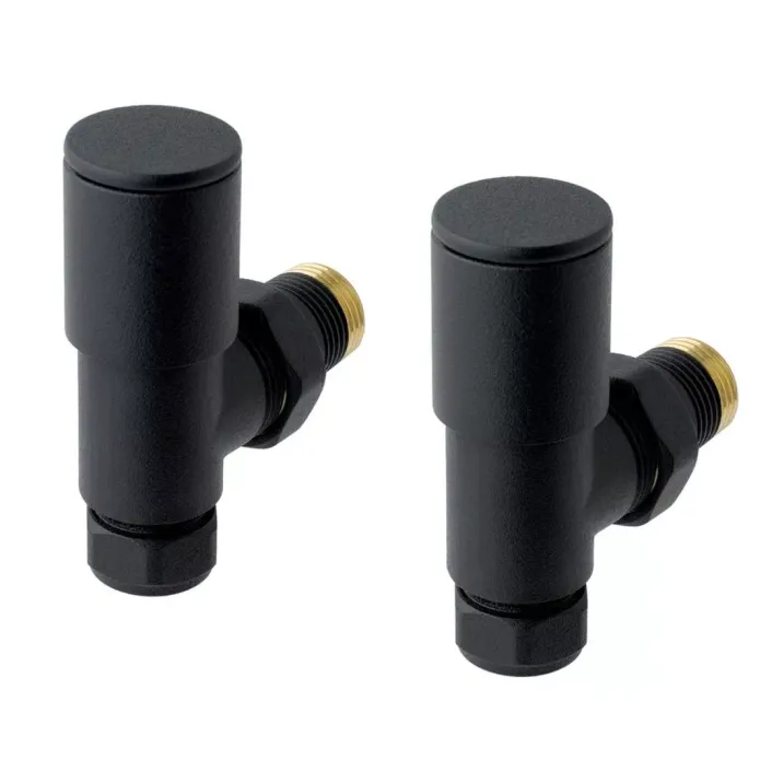 Eastbrook Angled Radiator Valve (Pair) Matt Black