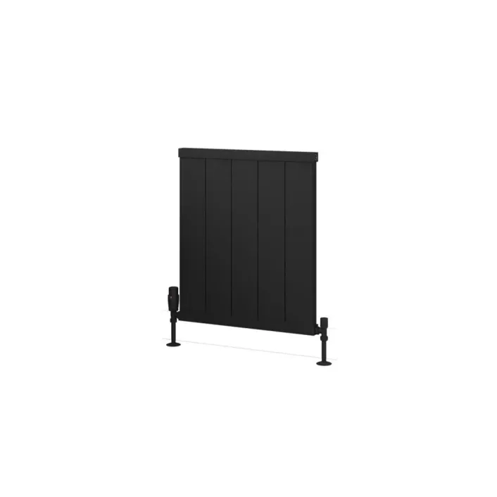 Eastbrook Kingswood Slimline 600 x 510 Aluminium Radiator Matt Black