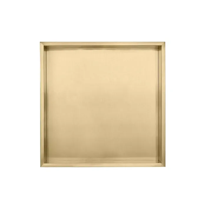 Eastbrook 300x300mm Shower Niche - Brushed Brass