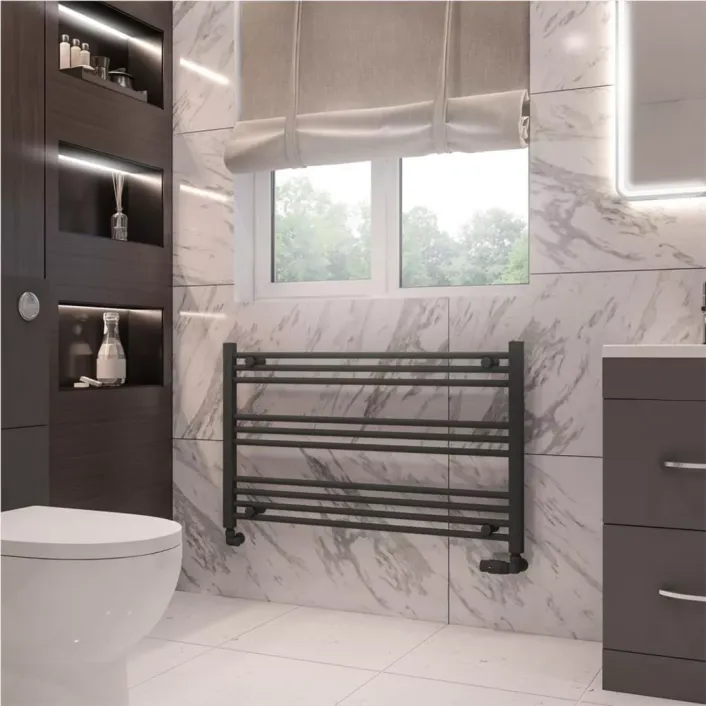 Eastbrook Wingrave 600 x 1000 Straight Multirail Matt Anthracite