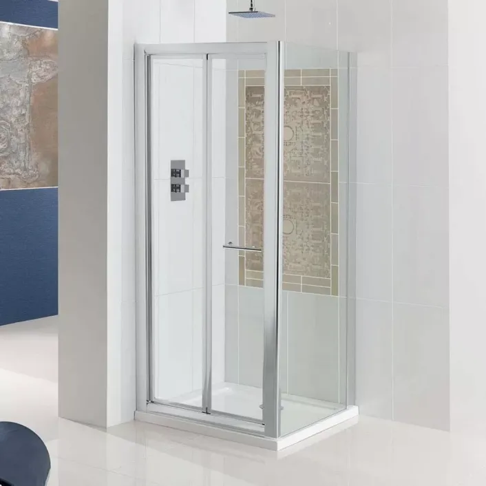 Eastbrook Vulcan 5mm 1850mm x 760mm Bi-Fold Shower Door - Chrome