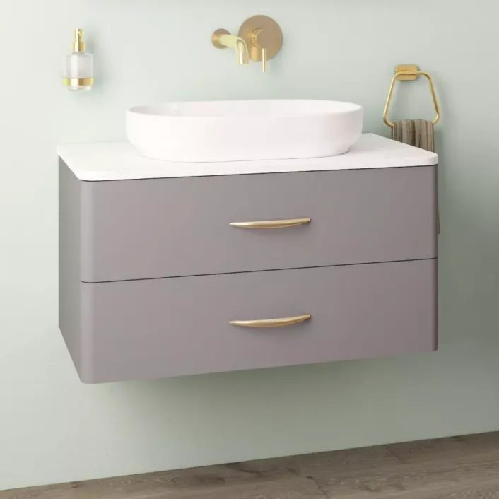 Eastbrook Linn 550x350mm Sit on Basin - White