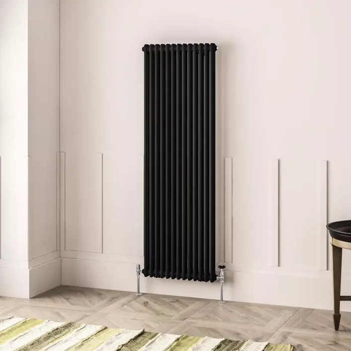 Eastbrook Imperia 2 Column Radiator 1800 x 605mm Matt Black