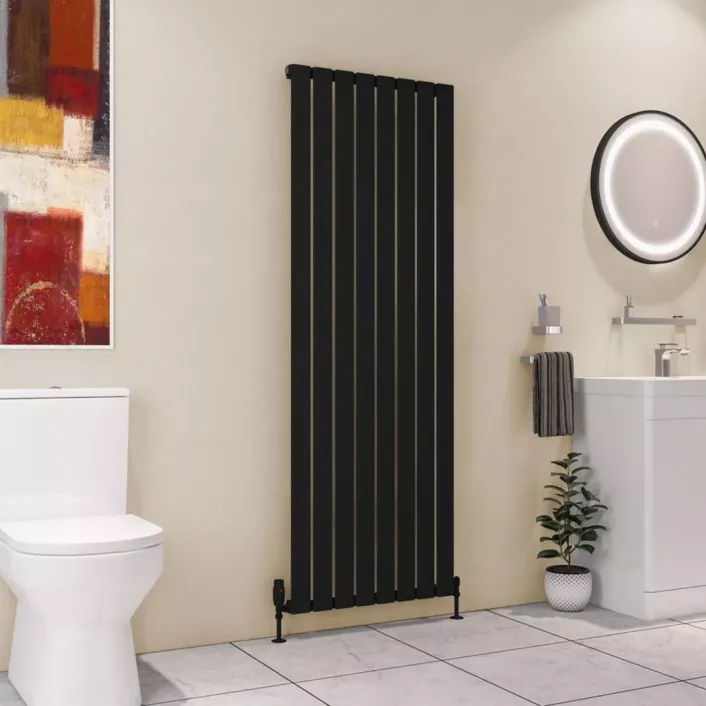 Eastbrook Deddington 1800 x 630 Radiator Matt Black