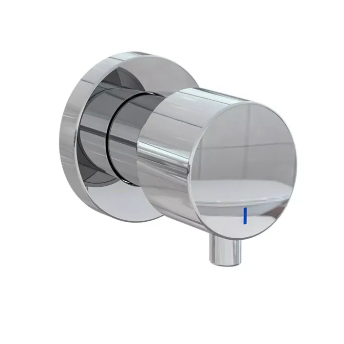 Eastbrook Meriden 3 Tap Hole Wall Mounted Basin Tap Set Chrome